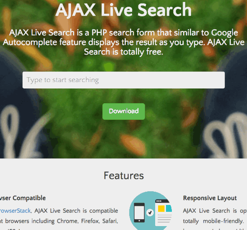 jQuery ajax-live-search